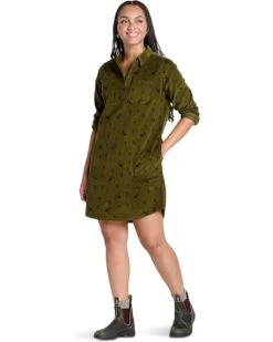 Toad&Co Scouter Cord Long Sleeve Shirtdress | Dresses